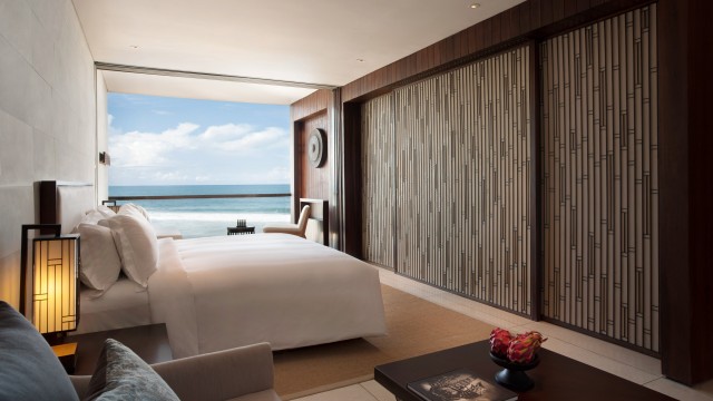 Our stunning Ocean Suite with a view of the Indian Ocean.